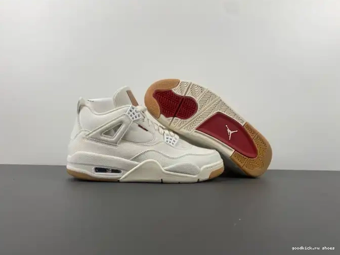 Cheap Air Levi's Jordan 4 AO2571-100 'White' x 0623